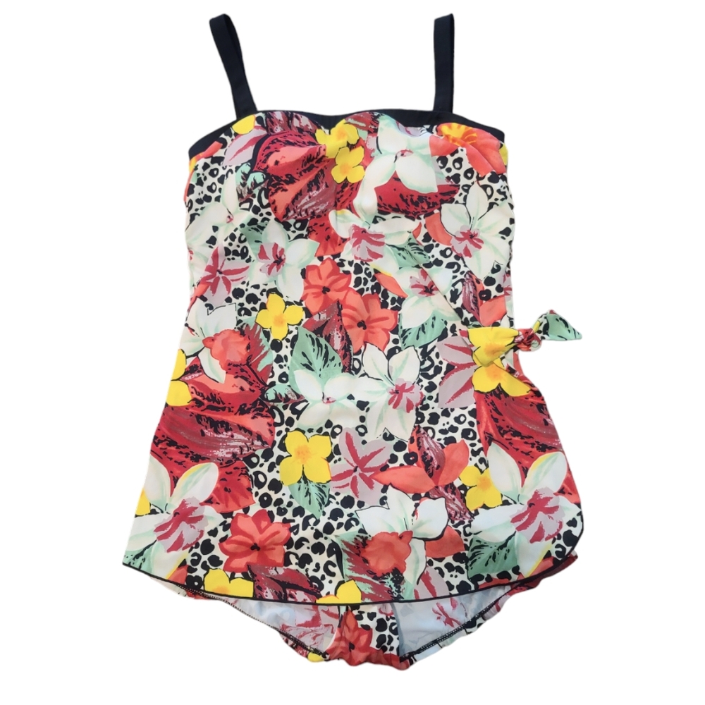 Maxine One Piece Floral Swimsuit Plus Size 14